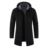 Plush Thickened Coat Men Medium Long